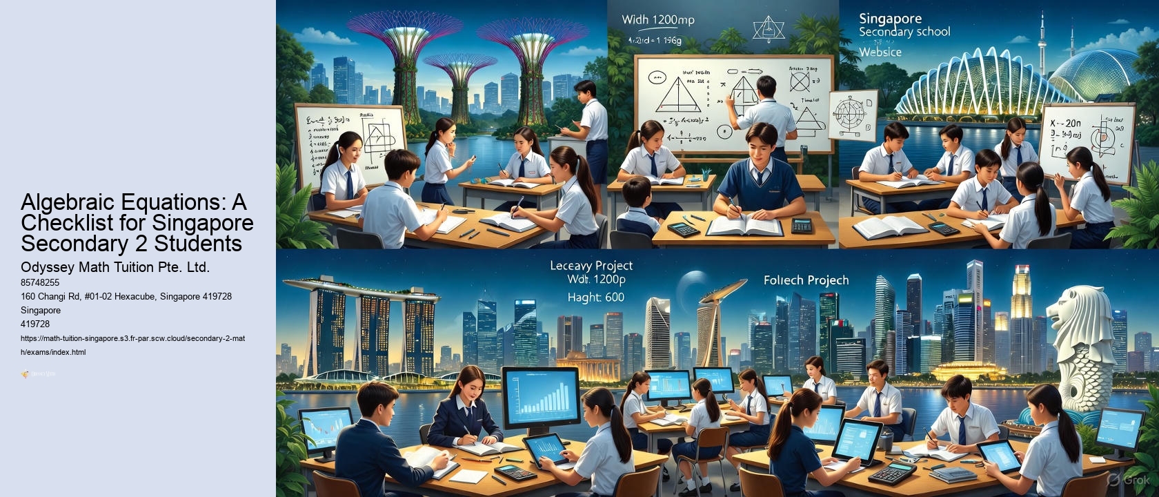 Algebraic Equations: A Checklist for Singapore Secondary 2 Students